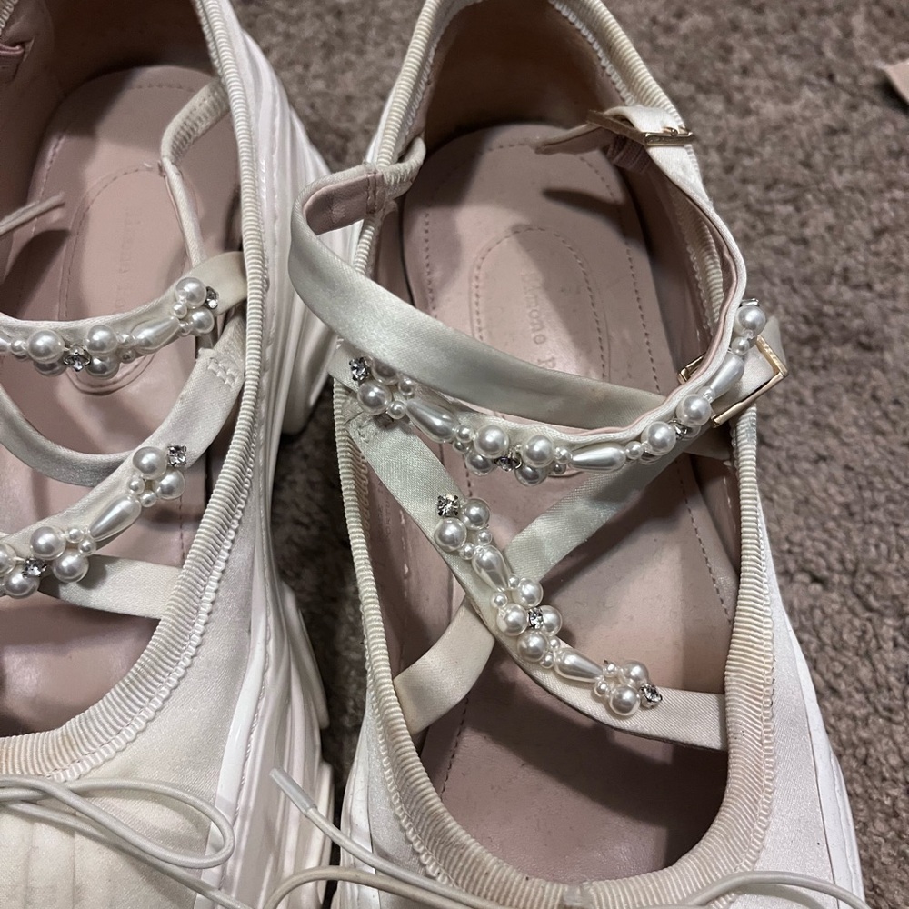 Simone Rocha low trek ballerina embellished sneakers - Picture 5 of 7